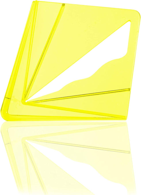 Savannah Yellow Transparent Center Finder for 8 inch Square, Round, Octagon, and 5-3/4 inch Hexagon Material