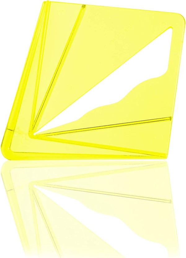 Savannah Yellow Transparent Center Finder for 8 inch Square, Round, Octagon, and 5-3/4 inch Hexagon Material
