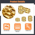307 Threaded Inserts for Plastic Set, M2-M6 Heat Set Insert with Soldering Iron Tips, Brass Insert Tool Kit for 3D