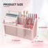 DALTACK Magnetic Pencil Holder - 3-Grid Mesh Magnetic Shelf for Refrigerator, Organizer for Home, School, Office