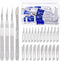 Keadic 44Pcs Scalpel Blades and Handle with #10#11#15#22 Surgical Sterile Blades for Lab Knives