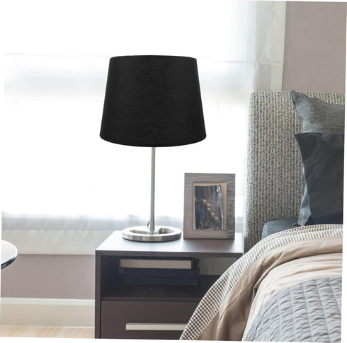 E27/E14 VILLCASE Adjustable Rustic Lamp Shade Linen Fabric Pendant Light Cover for Bedroom and Floor Lamps Decorative