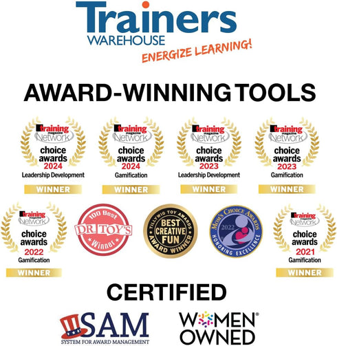 Trainers Warehouse Kudos Card Set (70/Set) - Token of Appreciation for Employees, Coworkers, Cashiers