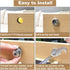 6 Pack Cabinet Locks with Keys, 5/8" Cam Lock Keyed Alike, Secure Drawer and RV Storage Locks Replacement Set