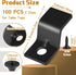 Ferraycle 100 Sets Table Top Fasteners with Screws Metal Z Clips for Table Tops Black Heavy Duty Z Table Top Connectors Solid Steel with 100 Black Screws for Desk Top Furniture by Ferraycle