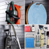 Heavy Duty Garage Storage Slatwall Double Hooks for Ladders, Wall Mounted Utility U Hanger Organizer (Black)