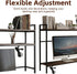 Rotulark 38.5" 2-Tier Desk Shelf with Outlets, Adjustable Multipurpose Engineered Wood Organizer Desk Hutch, Office
