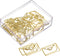 YOKIVE 20 Pcs Gold Envelope Shape Paper Clips, Great for Daily Use, Keep Desk Neat, Art, Home
