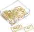 YOKIVE 20 Pcs Gold Envelope Shape Paper Clips, Great for Daily Use, Keep Desk Neat, Art, Home