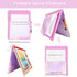 Spiral Clipboard Folio with Refillable Notepad, Cute Clipboard Folder with 5 Dividers and 10 Pockets for School Office