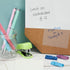 Paper Junkie 12 Pack 50 Sheet 3x3 Transparent Sticky Notes, Self-Stick Pads, Total 600 Sheets by Paper Junkie