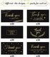 Outus 180 Package 2 3.5 Inch Black Gold Thank You for Supporting My Small Business Cards Small Thank You for Your Order