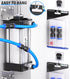 TAILONZ PNEUMATIC Blue Straight 2 Ways, 10MM Tube OD Push to Connect Tube Quick Fittings, Pack of 10