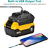 KUNLUN DM18M Battery Adapter for Makita 18V Tools, Convert Dewalt 20V & Milwaukee M18 Batteries to Makita 18V