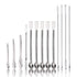 15Pcs Stainless Steel Lab Spatula Micro Scoop - Reagent Laboratory Mixing Spatula 22cm Long Sampling Spoon