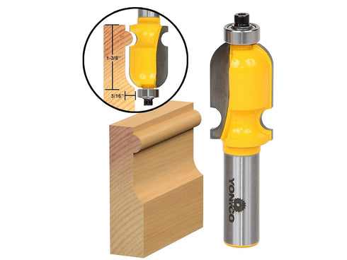 YONICO Architectural Molding Router Bits, 1-3/8-Inch, 1/2-Inch Shank, 16140