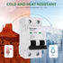 Miniature Circuit Breaker 120V/240V AC 2Pole 32Amp Smart Circuit Breaker DIN Rail Mount for Marine Power Systems, Solar