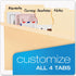 Pendaflex Divide It Up File Folders, Letter Size, Manila, 24/Pack (10770)