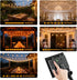 31FT IP65 15+1 ST38 Bulbs, Solar String Lights Outdoor Waterproof with USB-Charging , Solar Powered LED Patio Lights