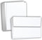 Hamilco White Linen Cards and Envelopes - Flat 5" x 7" Cardstock