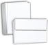 Hamilco White Linen Cards and Envelopes - Flat 5" x 7" Cardstock