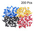 uxcell 200Pcs SV1.25-4S Insulated Fork Spade U-Type Wire Connector, Electrical Crimp Terminal