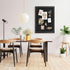 Bulletin Board with Felt, Black Wood Framed Display for Walls, Includes Pins, Eye Bolts, Screws, Pin Board for Office,