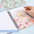 Spiral Notebook 5×7 Inch, 4 Pack, Small College Ruled Hardcover Floral Journals, 320 Sheets/640 Pages, B6 Size