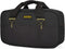 14 Inch Wide Mouth Tool Bag, Waterproof Organizer Tote Bag for Electricians, Double Fabric Storage (Black)