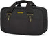 14 Inch Wide Mouth Tool Bag, Waterproof Organizer Tote Bag for Electricians, Double Fabric Storage (Black)