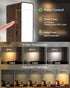 Set 2: 360 Battery Operated Wall Sconces of Wireless Rechargeable Wall Light with Remote&Button, Rotate Magnetic Scone