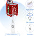 Namifin Retractable Badge Holder - Lightweight Badge Reel with ID Clip for Nurses and Office Workers