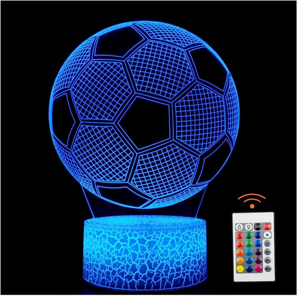 DNTESR 3D Optical Illusion Night Lights Visual Creative LED Desk Lamp Remote Control
