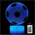 DNTESR 3D Optical Illusion Night Lights Visual Creative LED Desk Lamp Remote Control