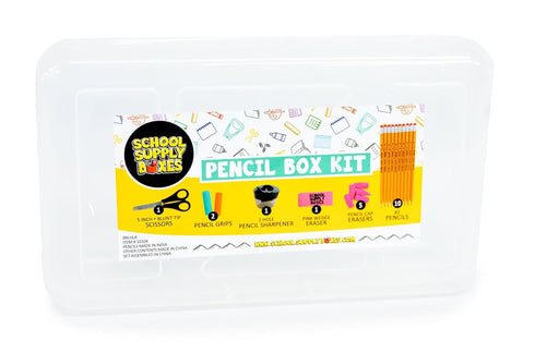 K-5 32 Back to School Supply Box Grades - School Supply Boxes - Piece School Supplies Kit Includes Markers, Crayons