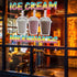 Sign Destination 24in Die-Cut Sticker Multiple Sizes Ice Cream Milk Shekes Retail Ice Cream Milk Shakes Indoor Decal