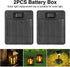 2 Pack Solar Light Replacement Top Parts for Outdoor Lanterns, Solar Panel Lid Battery Box Accessories for Garden Yard
