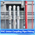 2 inch PVC Coupling Pipe Fitting - 2 inch Female Thread PVC Union Coupling, 2PCS for Swimming Pools and Outdoor Plumbing