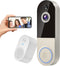 NexoSora 1080p Wireless Doorbell Camera with Receiver, AI Human Detection, 2-Way Audio, Night