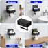 Afcabakila SUS304 Toilet Paper Holder with Shelf, Flushable Wipes Dispenser Fits for Bathroom Wipe Storage, Keep Your