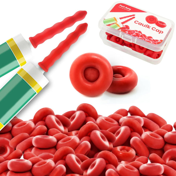 10/20/70/80/100 Pcs Caulk Tube Sealing Caps, Universal Fit Reusable Cover for Preserving Open Caulking Tube