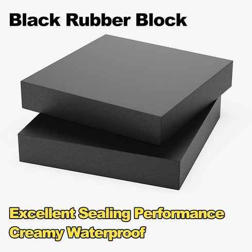 1Pieces 300mm 200mm 15mm Black Rubber Solid Shock Pad Blocks Length Width Extremely Resistant to Weather Changes