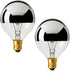 OHLECTRIC G16.5 Half Chrome Light Bulb 25W with E12 Base and 135