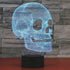 Scary Skull Night Light 3D Illusion Lamp, 7 Colors Changing USB Touch