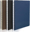 EUSOAR College Ruled Spiral Notebook, A5 3packs 5.5"X8.3", 120 Pages Lined Travel Writing Journal, Memo Notepad