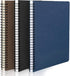 EUSOAR College Ruled Spiral Notebook, A5 3packs 5.5"X8.3", 120 Pages Lined Travel Writing Journal, Memo Notepad