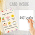 OJsensai Cute Teacher Thank You Card, Best Appreciation Gifts for Daycare Preschool Teacher, Thank You for Helping Me