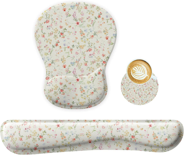 Wrist Rest Support for Mouse Pad Keyboard Set Circle Coaster Gaming Mouse