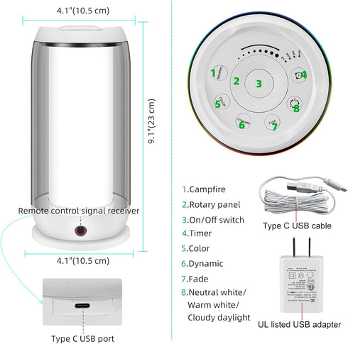Dimmable Setting, LUXSWAY Table Lamp with Remote Control, Beside Lamp for Bedrooms, Plug in Desk Lamp with Timer LED