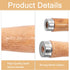 5pcs Wooden File Handle with Strong Metal Collars, Large Handle for 10"-12" File, Craft Tool